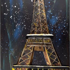 3D Metal Wall Art - Eiffel Tower C0458