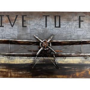 3D Metal Wall Art - Fighter Plane C0443-1