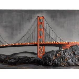 3D Metal Wall Art - Golden Gate Bridge CM20156