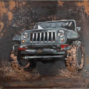 3D Metal Wall Art - Jeep CM20013
