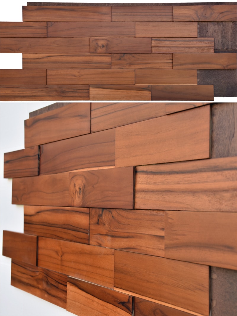 Solid Teak Veneer Strips In 3' Lengths