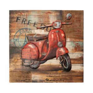 3D Metal Wall Art - Vespa GC10010