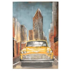 3D Metal Wall Art - NYC Cab C0717