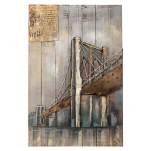 3D Metal Wall Art - Brooklyn Bridge GC10047