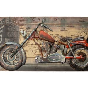 3D Metal Wall Art - Motorcycle GC10064
