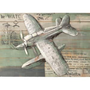 3D Metal Wall Art - Water Plane GC0069