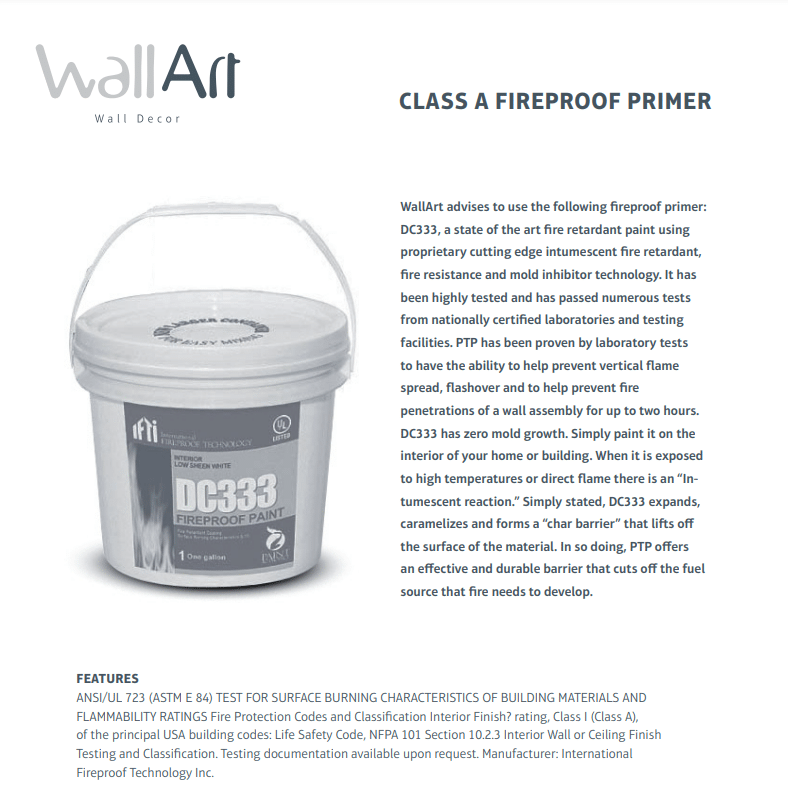 Class A Fire Retardant Primer