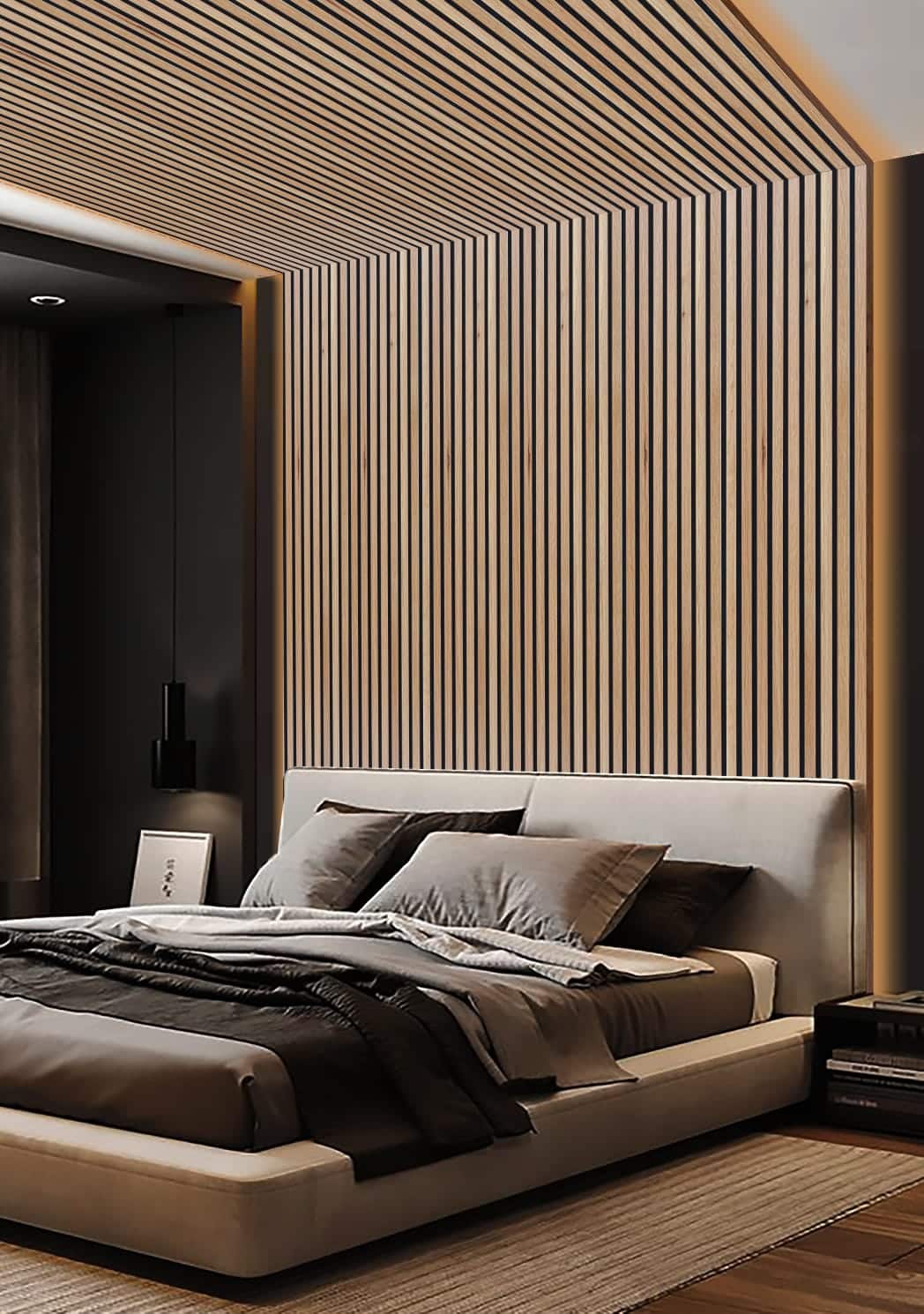 Acoustic Wood Slat Panels - Acacia SL-AC03- Slat Wall and Ceiling