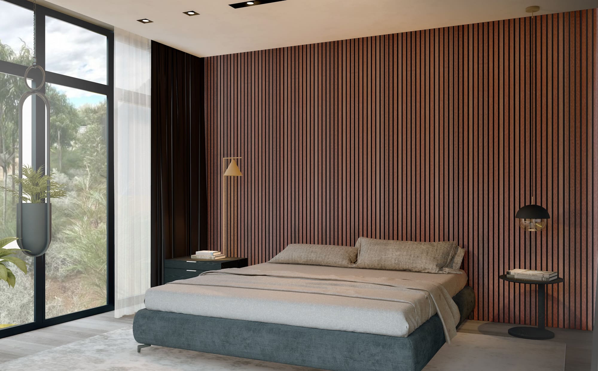 Acoustic Wood Slat Wall Panels - Acacia Sl-ac03