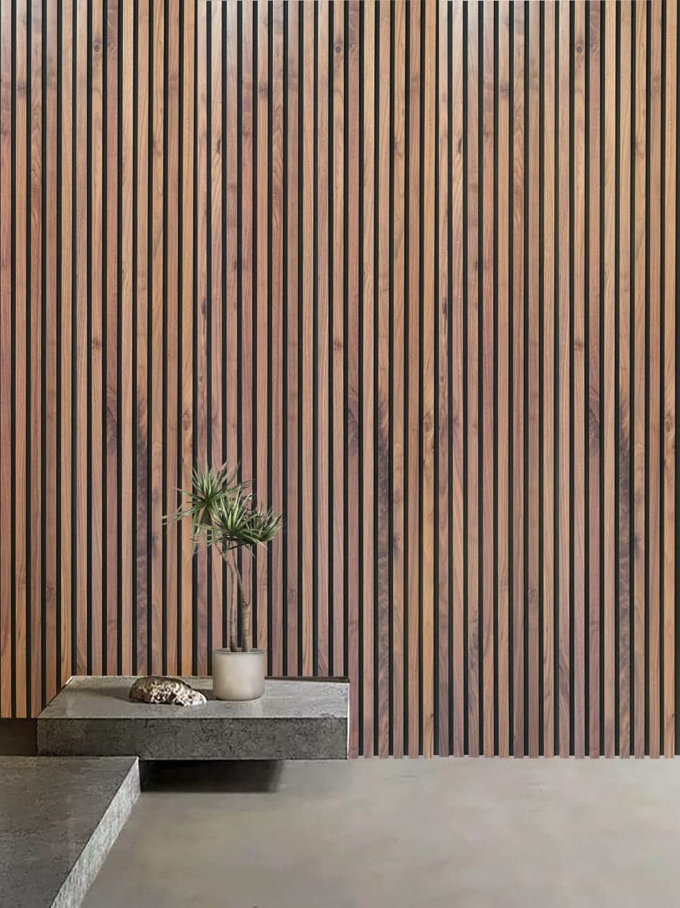 Walnut Acoustic Slat Panel  Panellis Architectural Solutions