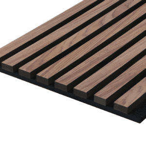 Acoustic Wood Slat Panel Veneer - Honey Walnut