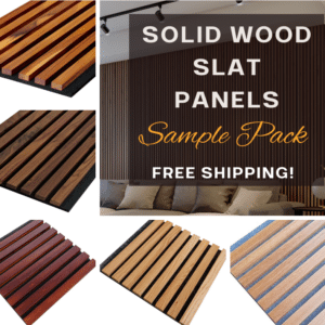 Solid Wood Slat Sample Pack