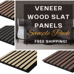 Veneer Wood Slat Sample Pack