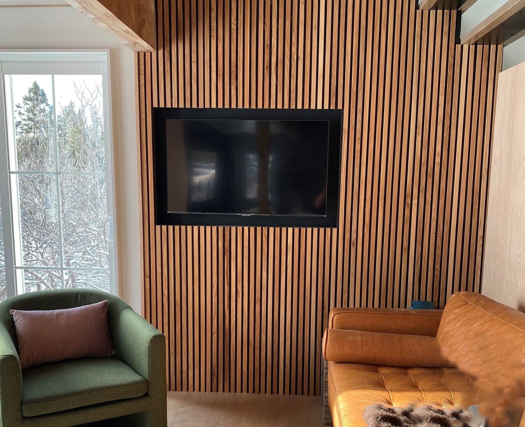 Solid Oak Slat Wall Panels